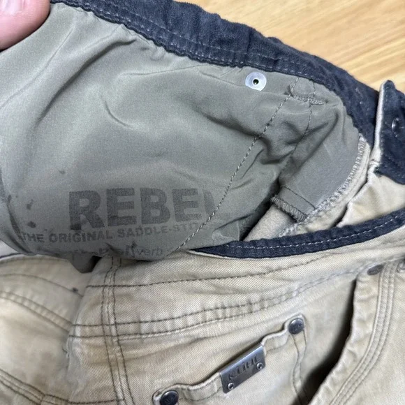 Kuhl Men's Tan Canvas Cargo Hiking Pants - Size 38 x 30 - Picture 5 of 6